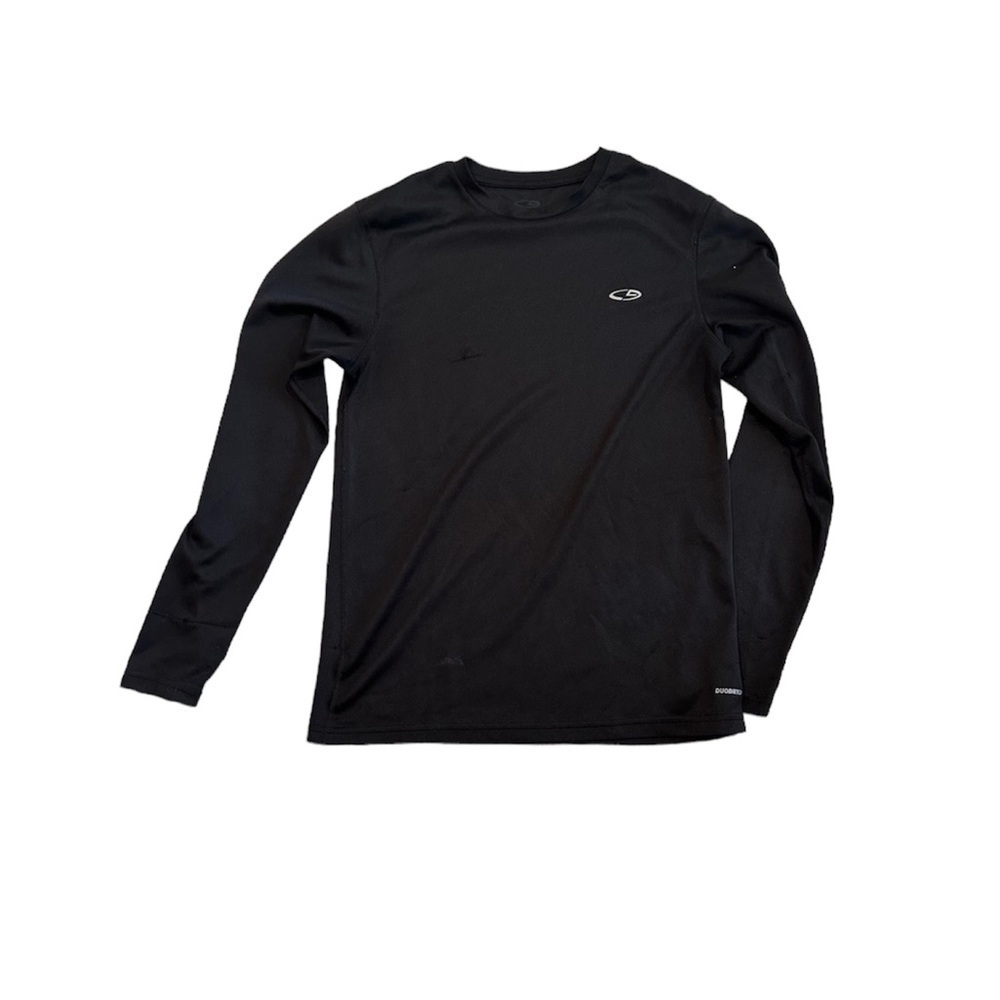 Champion Men's Duo Dry Shirt Power Core Athletic Black Small Long Sleeve Shirt